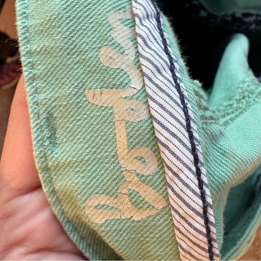 Boden Green Denim Mini Skirt Womens 14 Casual Fall Preppy A Line Classic - Image 11