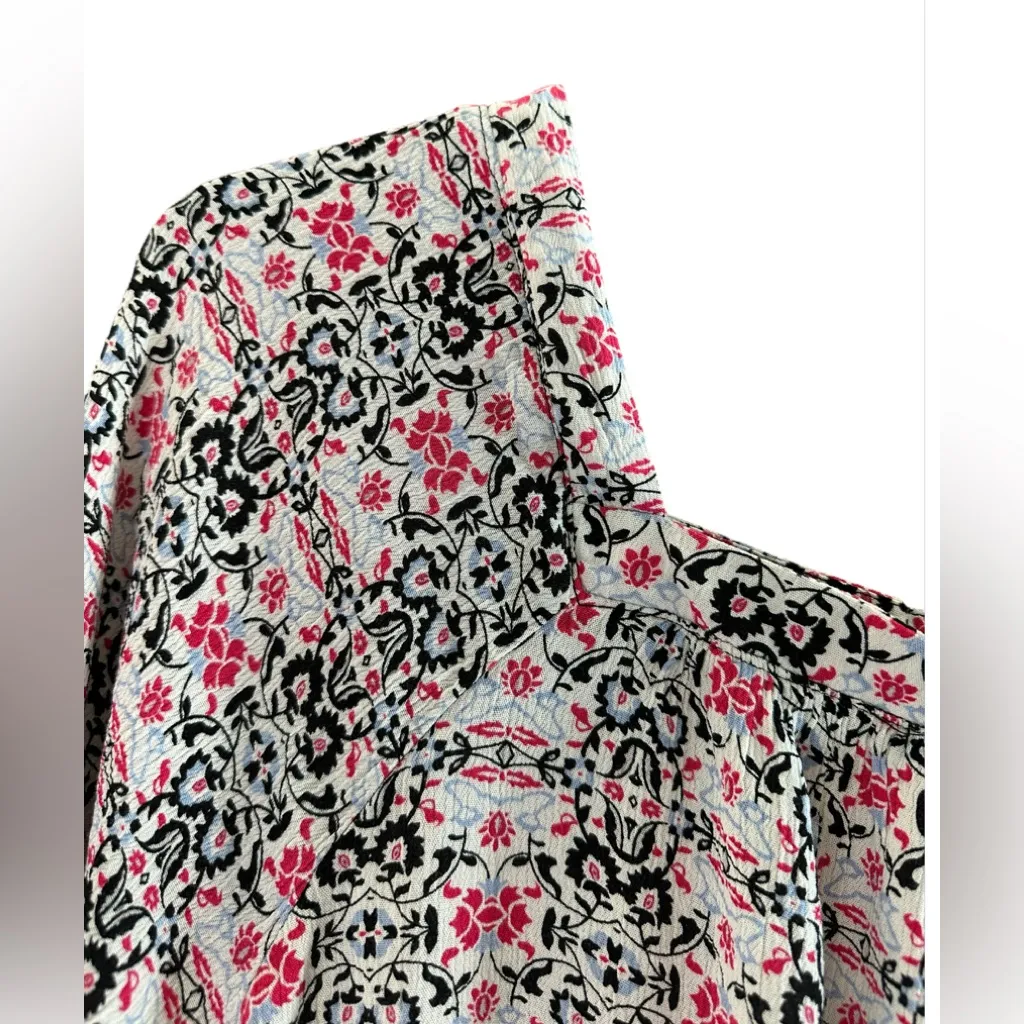 Westbound Square Neck Floral Print Top. - Image 3