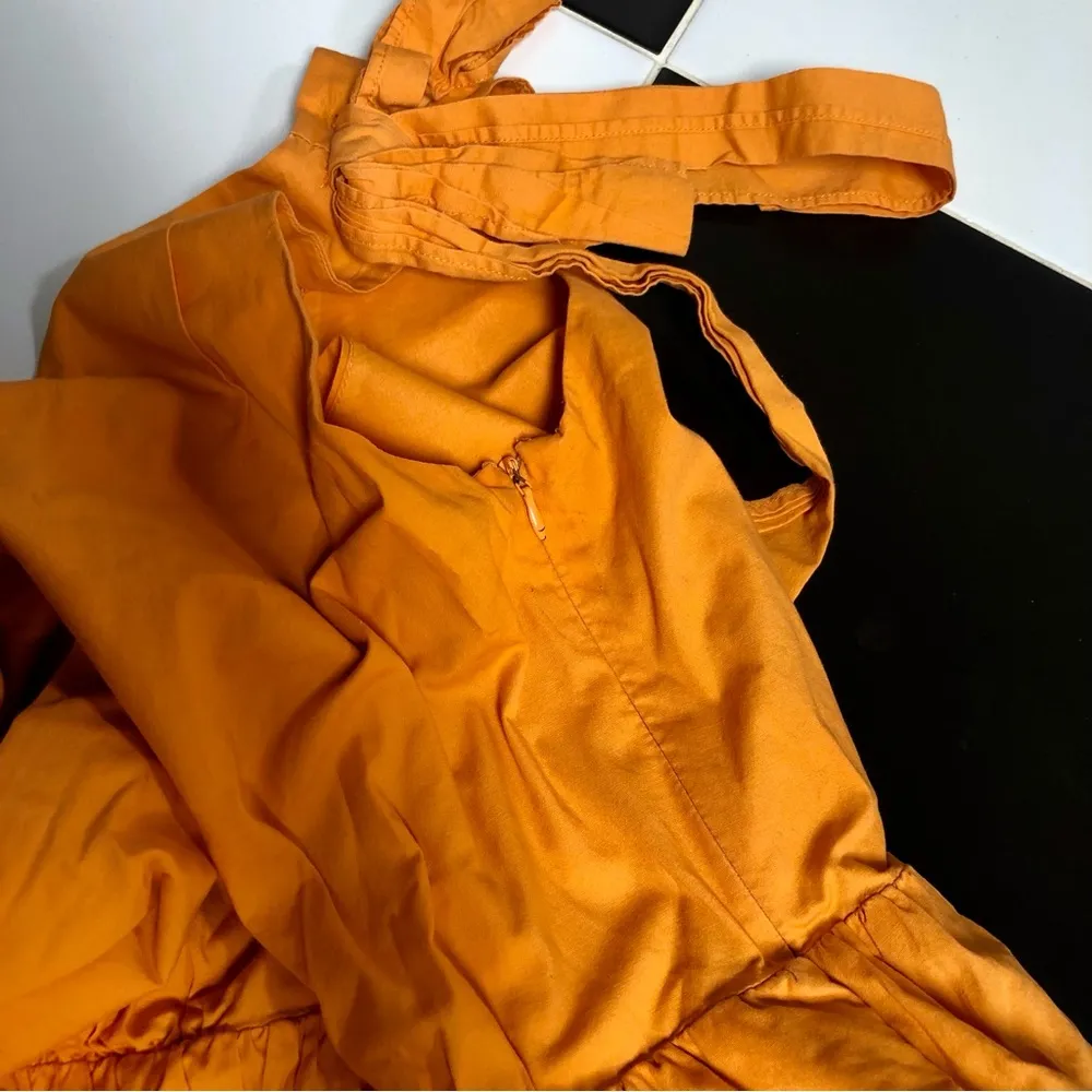 Color Me Courtney Louise Maxi Dress Orange Colorblock Vibrant Tangerine Citrus 8 - Image 10