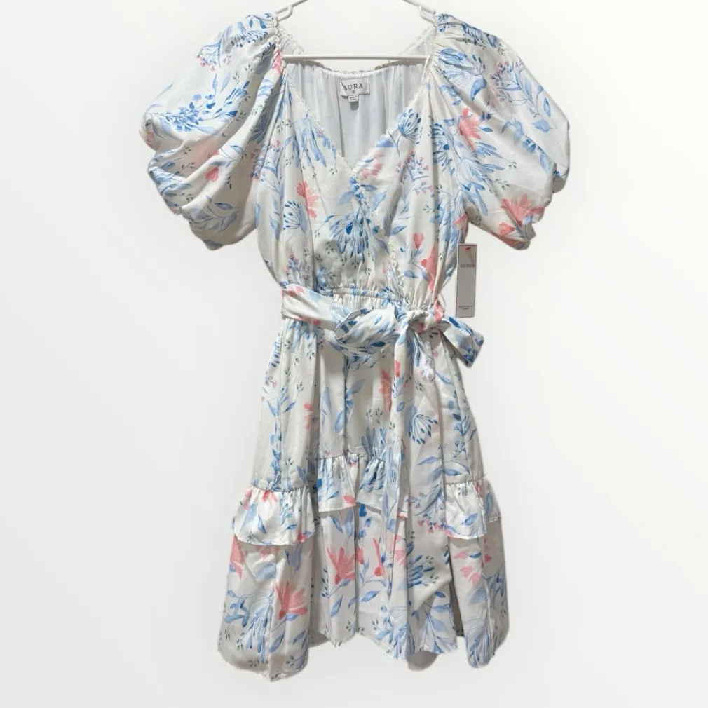 Aura Floral Wrap Dress - Image 8