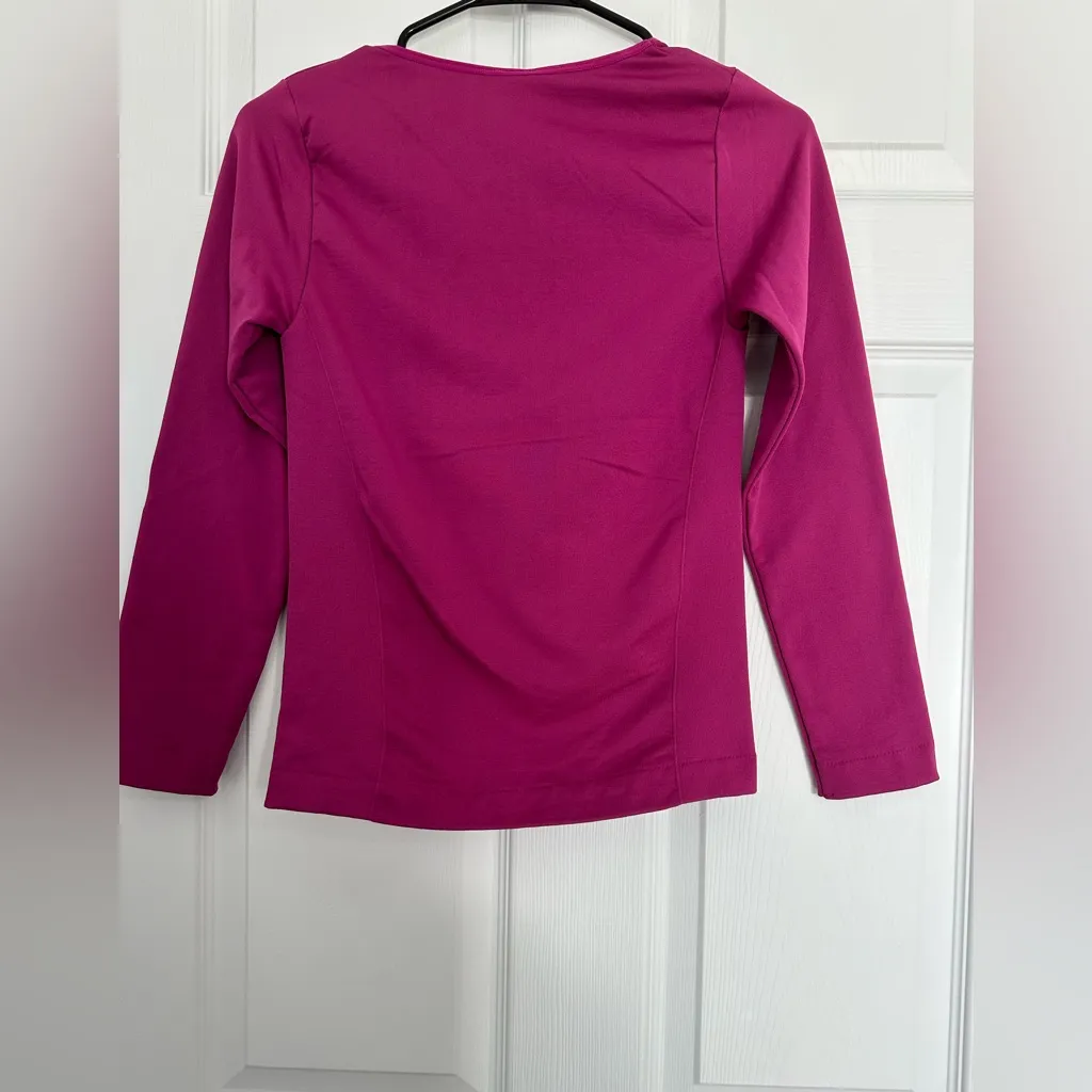 Magenta Long Sleeve Top Love Poem Pink Size M - Image 2