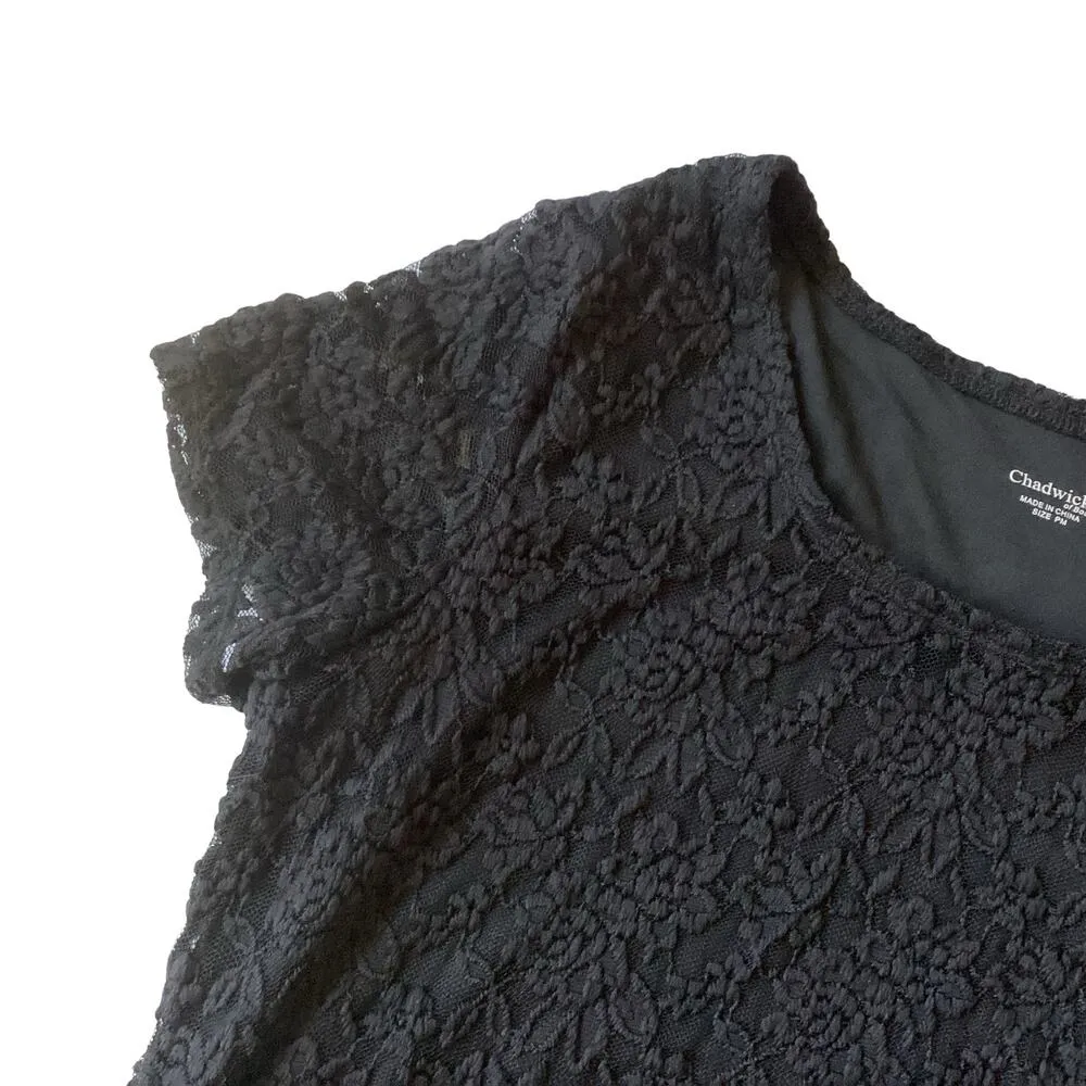 Chadwick’s Floral Lace Lined Top - Image 2