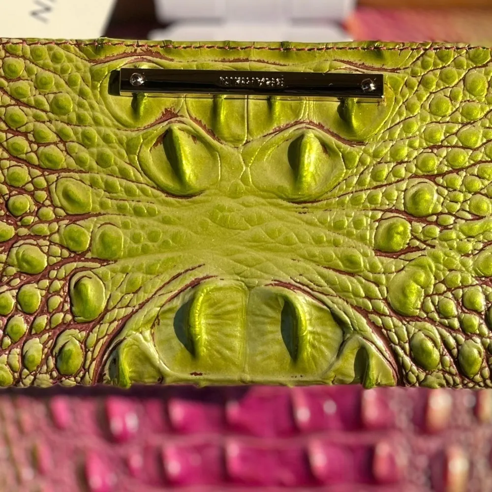 Brahmin Bekka Limeade Melbourne Shoulder Bag + Adelle Wallet Set NWT - Image 8