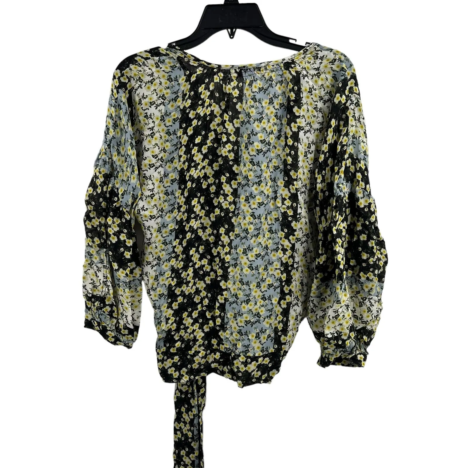 Parker Green Floral Villa Long Sleeve Blouse‎ Small New - Image 4