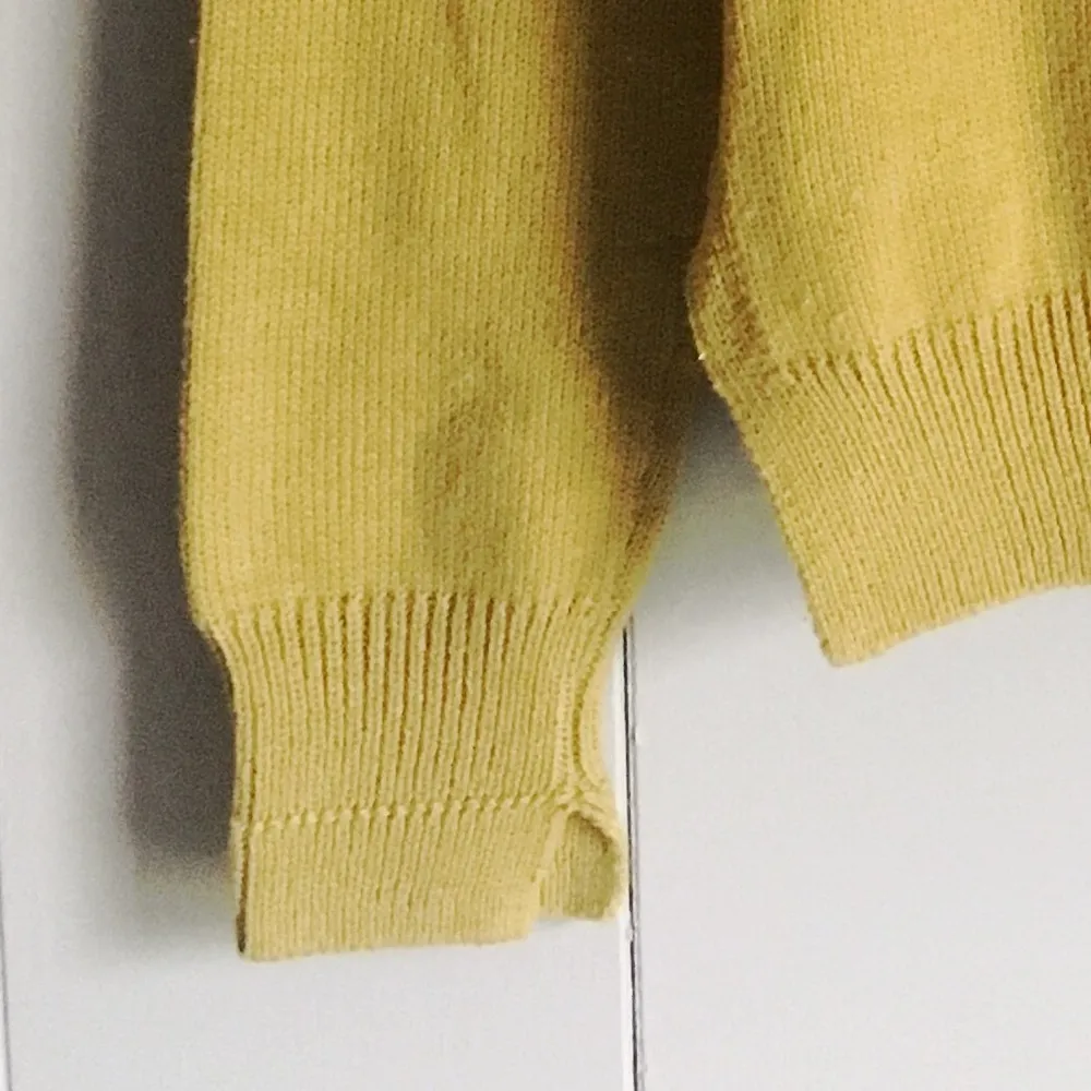 REGNAX Mustard Side Slit Hipster Crew Neck Sweater - Image 5