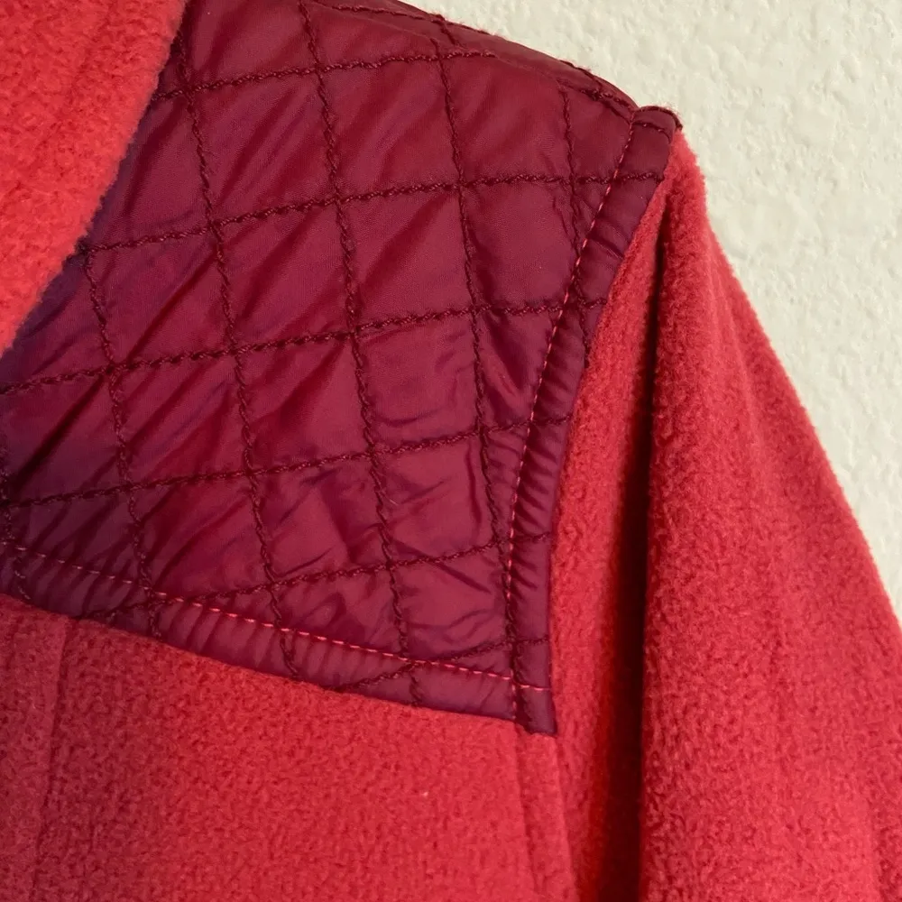 COLUMBIA Quilted Fleece 1/2 Zip Pullover Sweater - Image 3