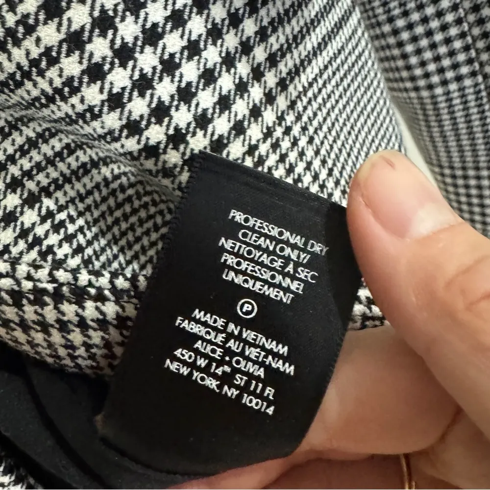 Alice + Olivia Macey One-Button Fitted Plaid Blazer NWOT - Image 12