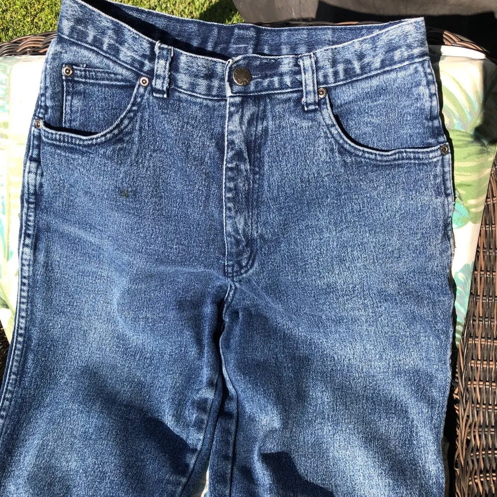 Vintage 80's Pure Jeanswear High rise Jeans Blue Size undefined - Image 2