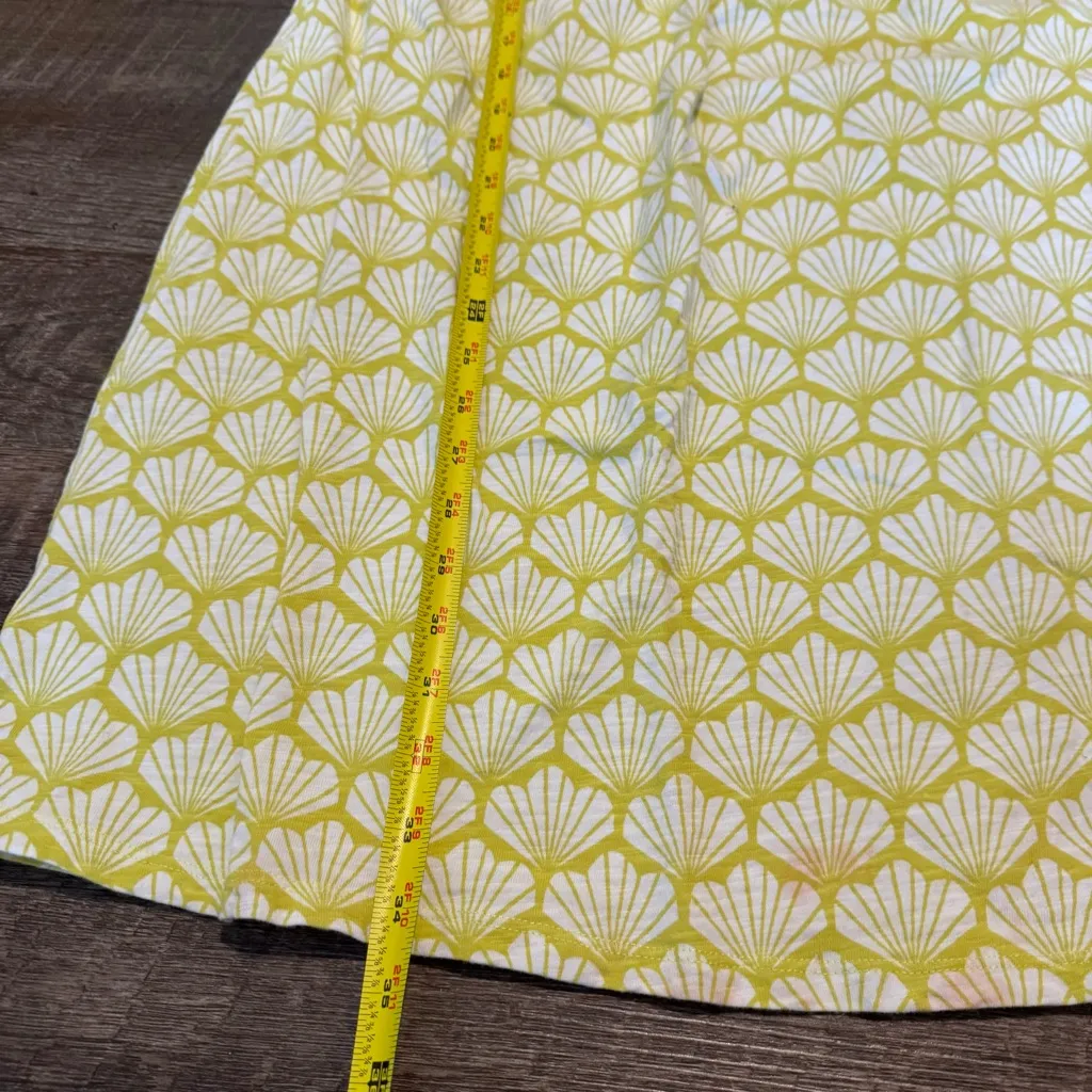 Boden Yellow Tarifa Citrus Seashell Jersey Dress Green Size 8 - Image 2