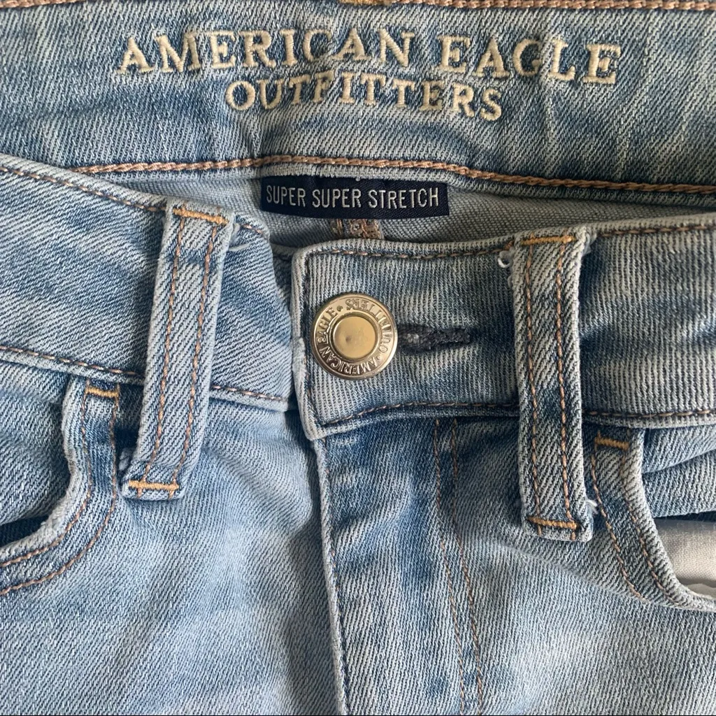 American Eagle 🦅 Light Wash Jeggings - Image 6