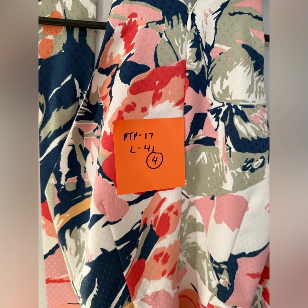 Club Monaco Scharpettah Tie Dress Floral Print Halter Dress Multi Color Size 4 - Image 8