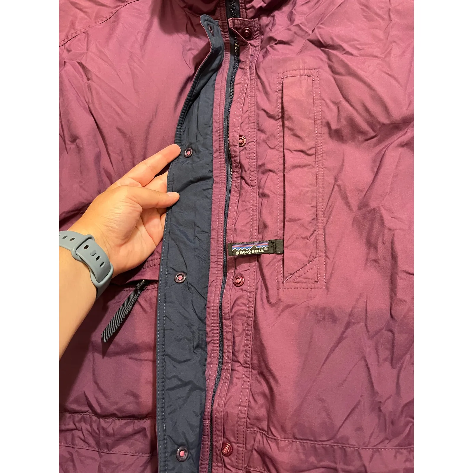 Patagonia Ski Jacket‎ Waterproof Purple VTG Insulted Snow Outdoor 90s Size Small - Image 4