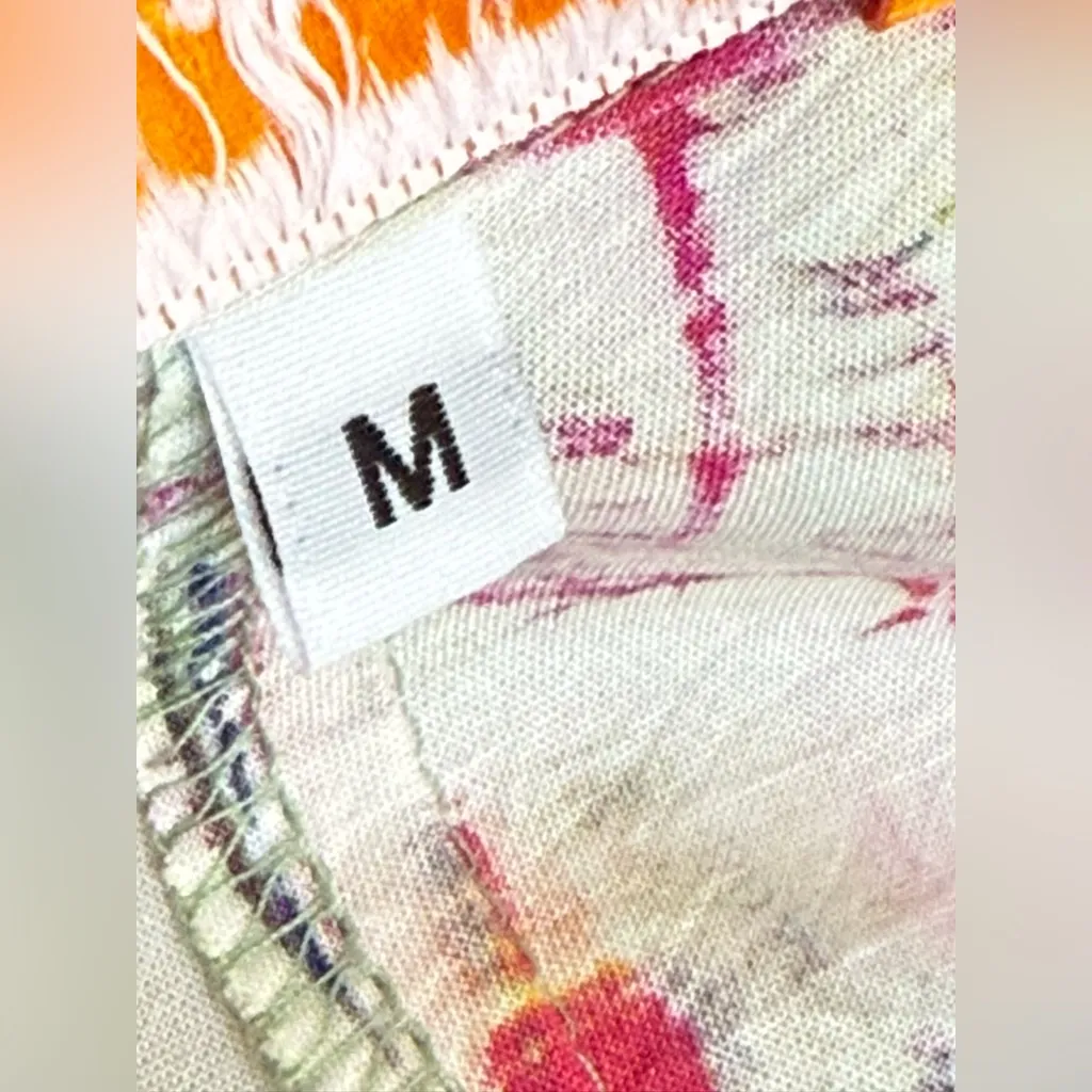 Jams‎ World Dress Color Dance Abstract Print 100% Rayon Sleeveless Resort Wear M - Image 9