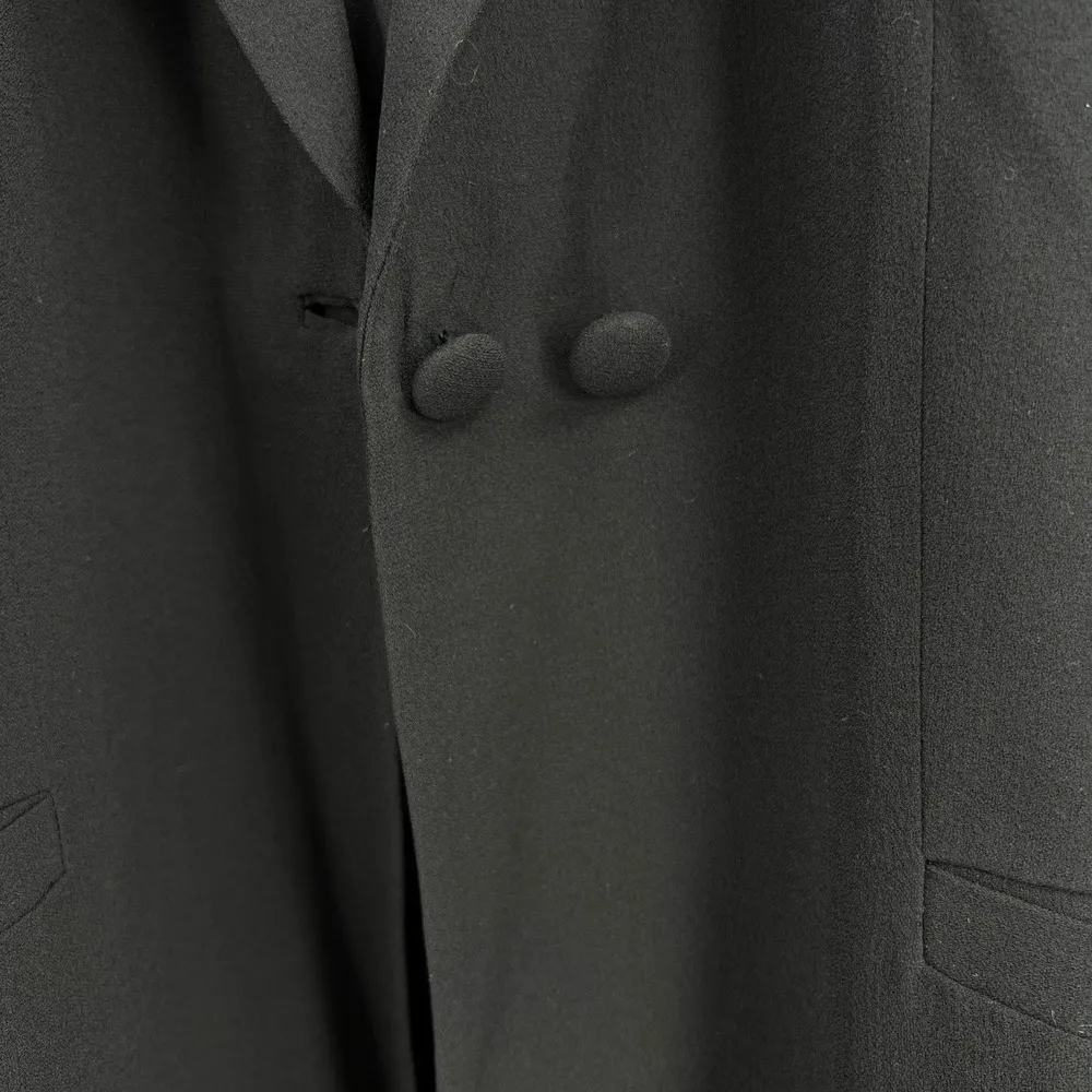 Eileen Fisher Black Jacket Blazer Silk Minimalist  Office Formal Classic Large - Image 5