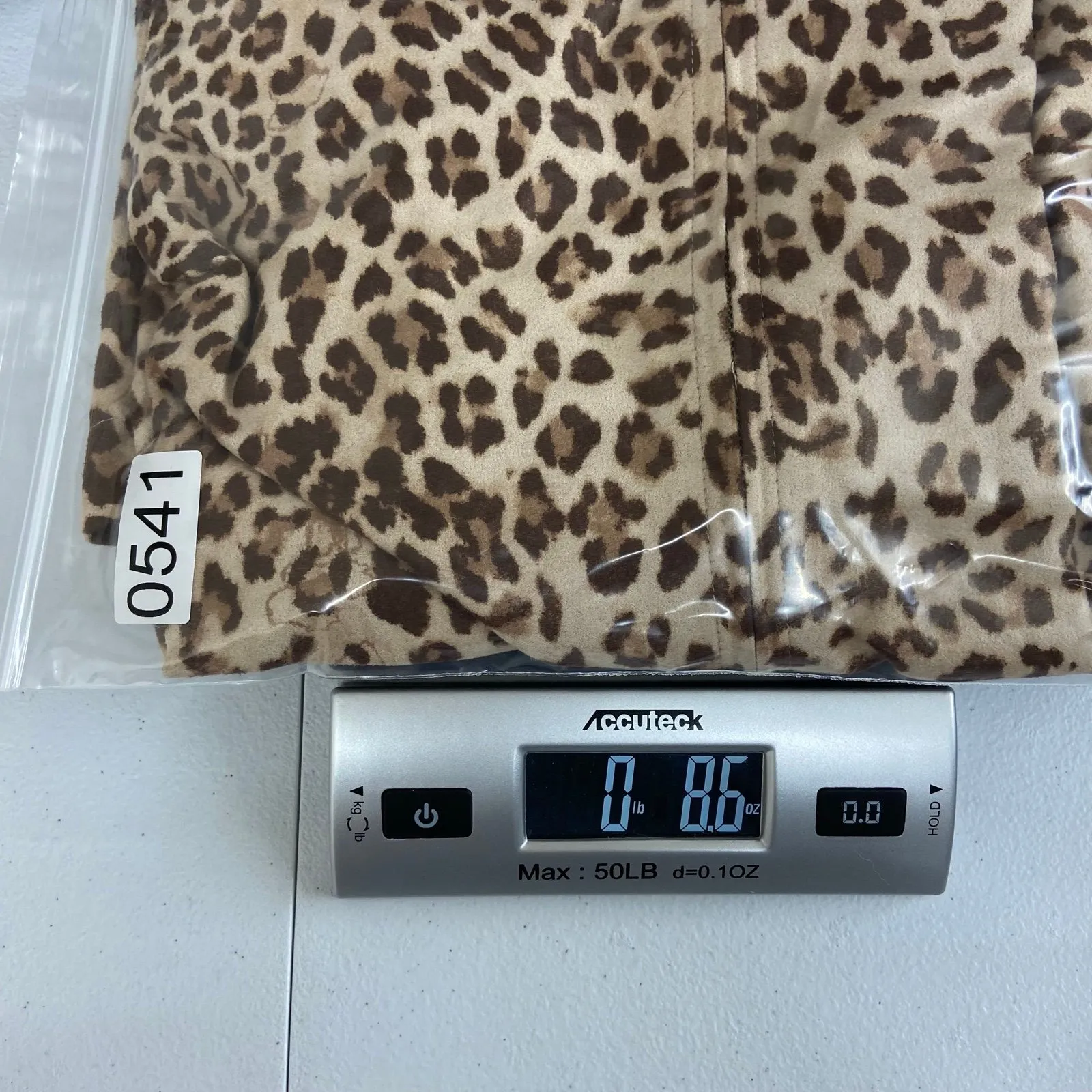 Vintage Cathy Daniels faux suede tan leopard animal print full zip jacket casual - Image 7