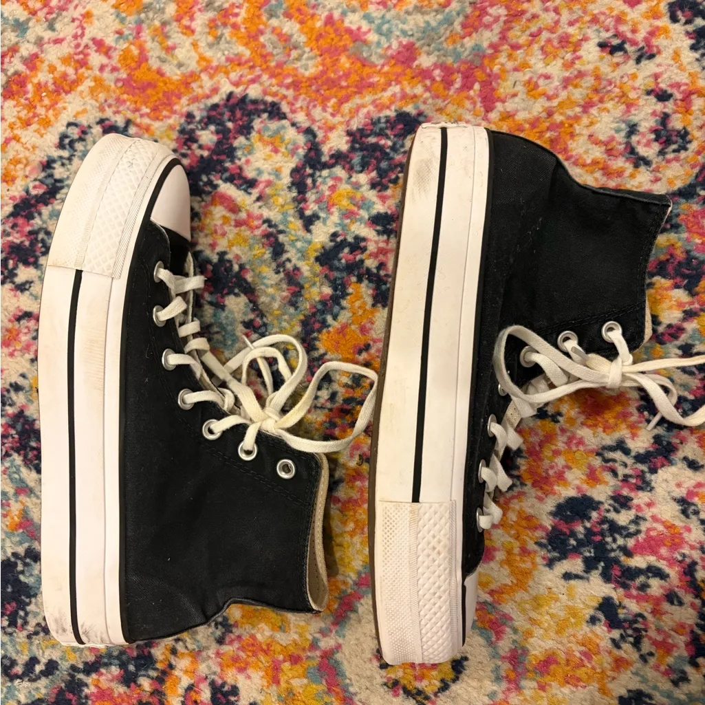 Converse  Black platforms - Image 2