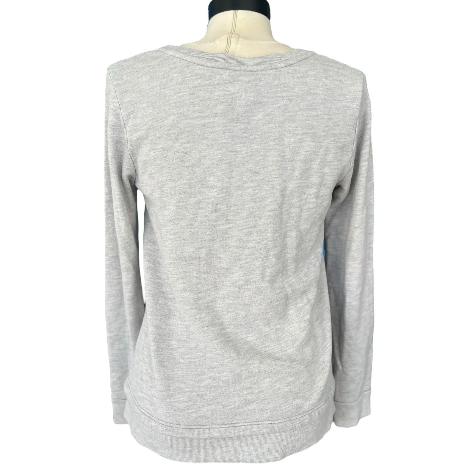 Sol Angles Sundown Hacci Heather Grey Sweatshirt Size XS California Cool Minimal - Image 2