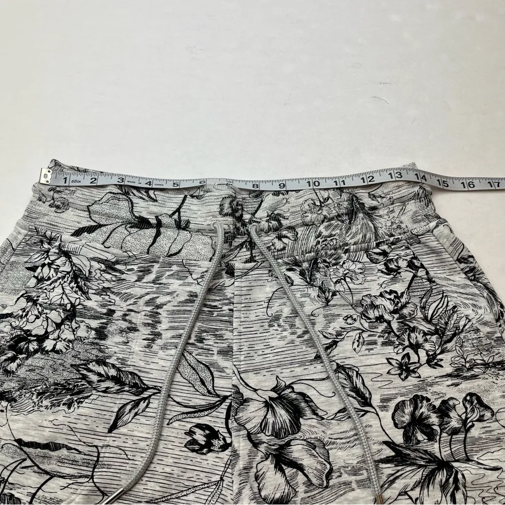 Athleta Balance Jogger Pant‎ Eden Floral Black White Print Womens Size Small - Image 6