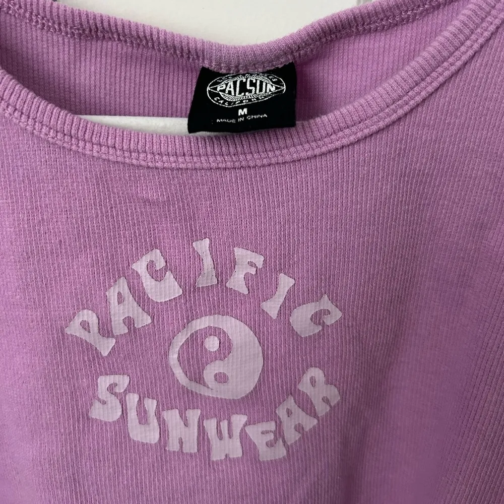 cropped purple tank top, size M - Image 3