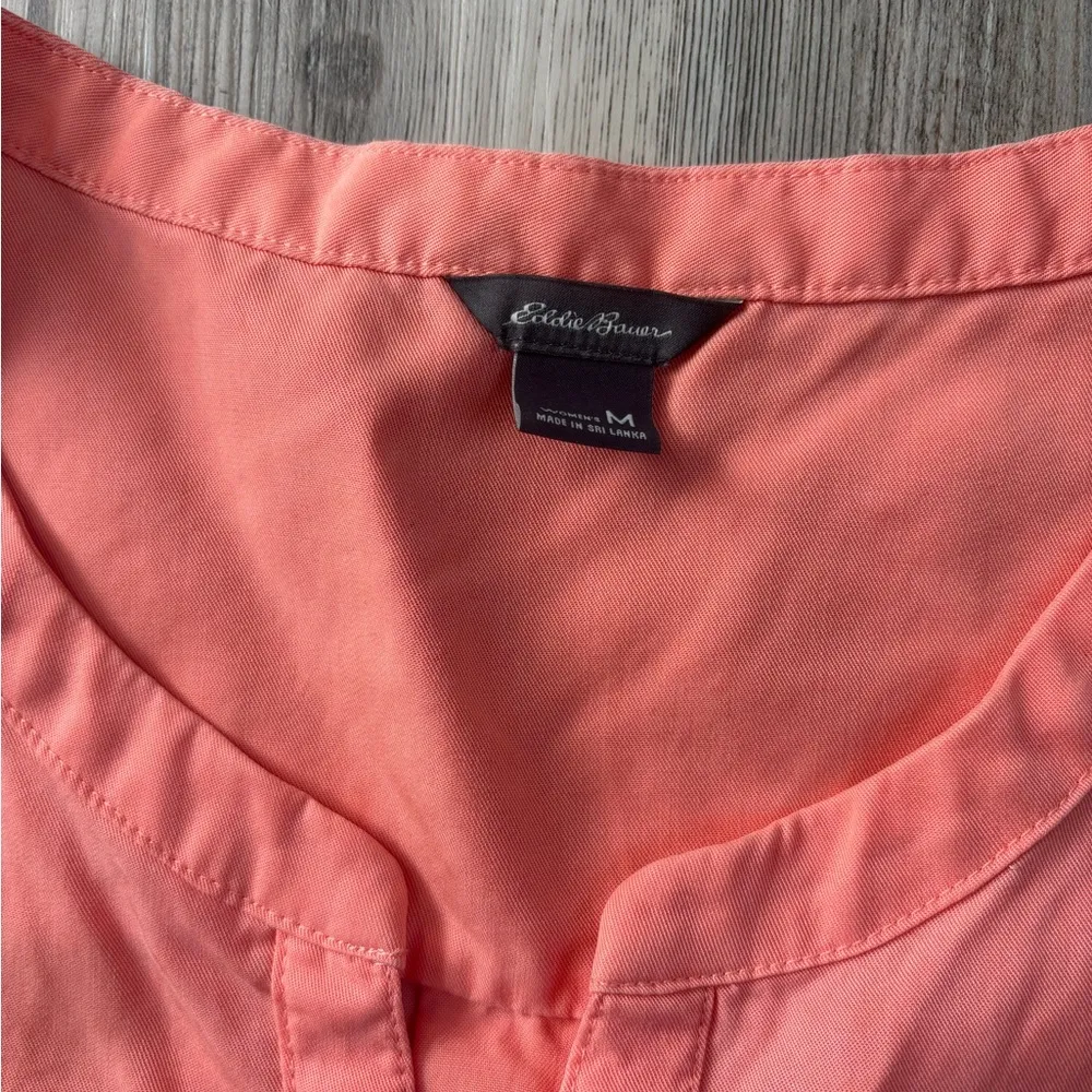 Eddie Bauer shrimp colored Sleeveless Blouse - Image 4
