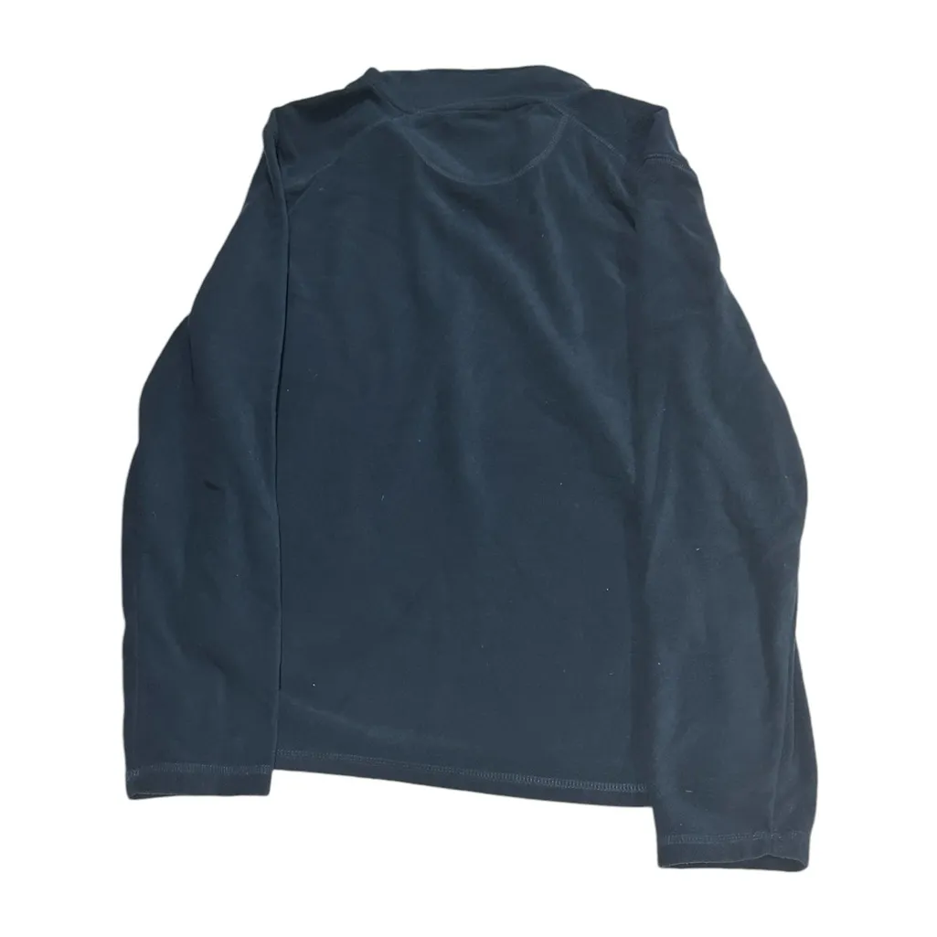 Workout Fleece Women’s Shirt Quarter Zip Pullover Navy Blue Medium - Image 6