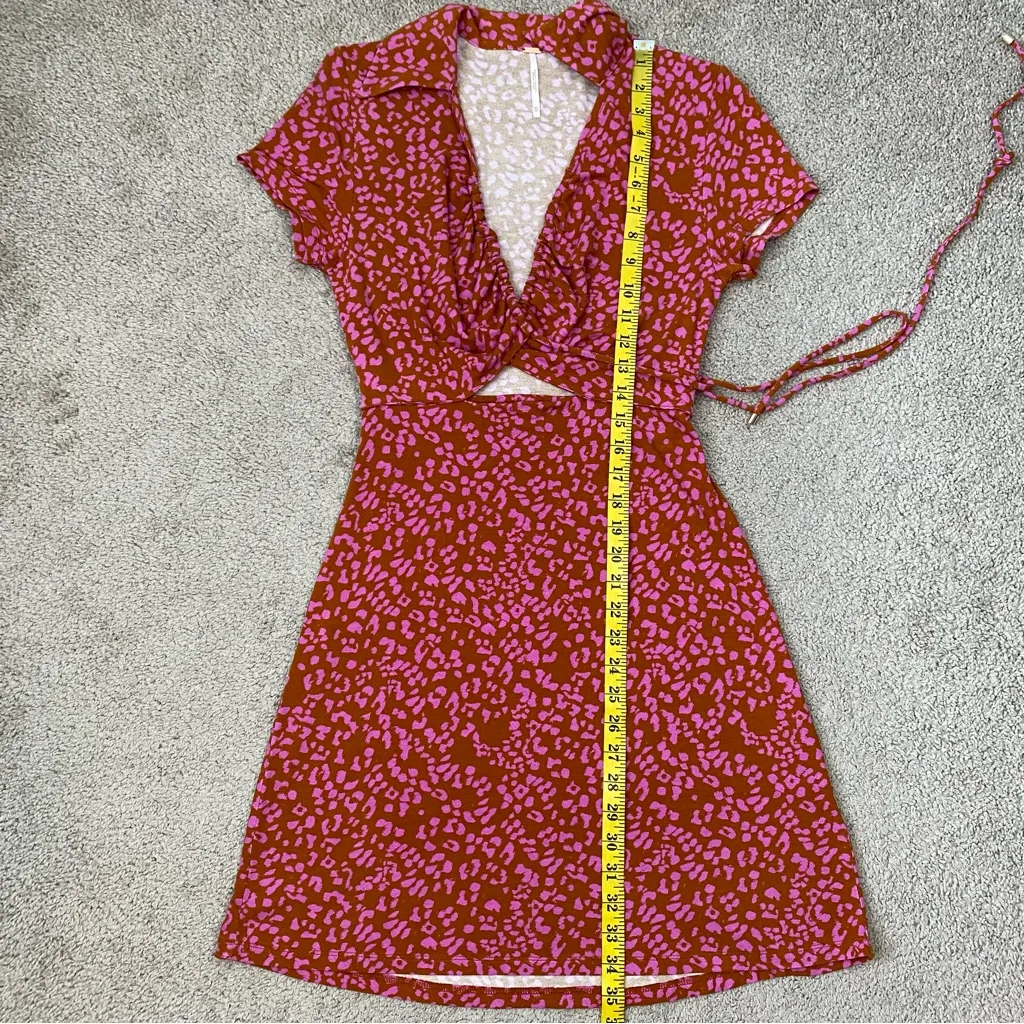 Free‎ People Marsaille Leopard Print Mini Dress XS - Image 11