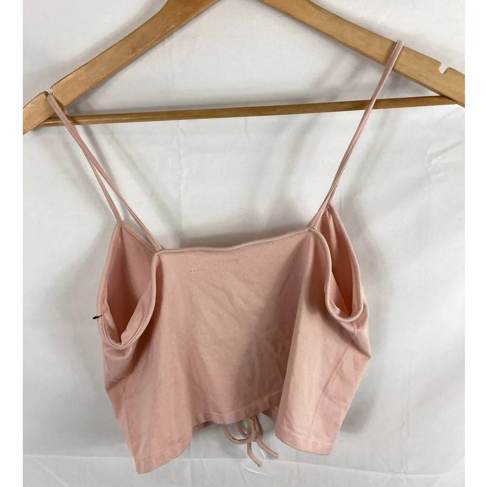 poof ruched center tank pink size M/L - Image 2