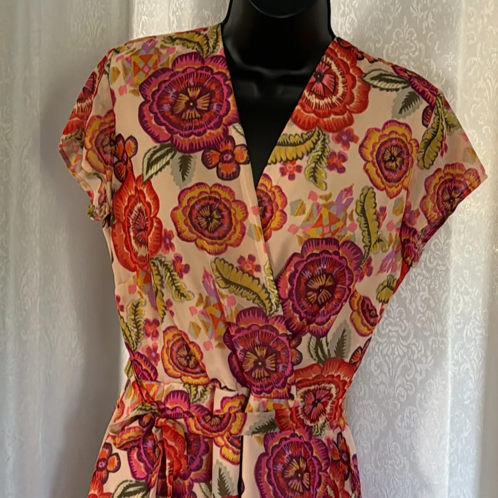 NEIMAN MARCUS CHIFFON MAXI DRESS Sz: 6 - Image 3