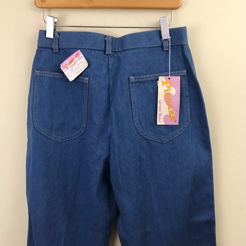 Vintage New High Waist Baggy Slouchy Tapered Cotton 80s pleated mom jeans 12 27 - Image 5