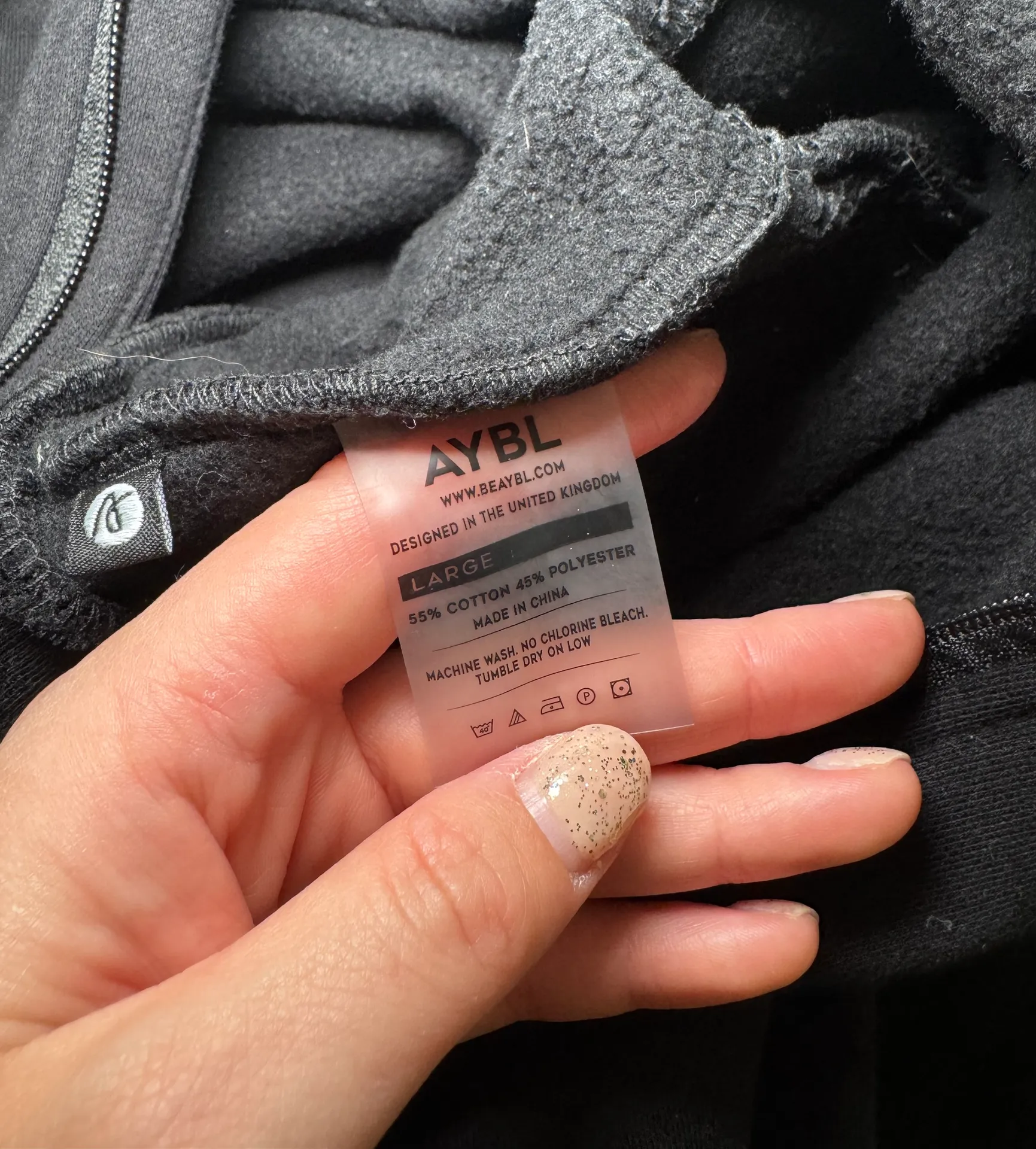 Cropped Zip Up Hoodie - Image 2