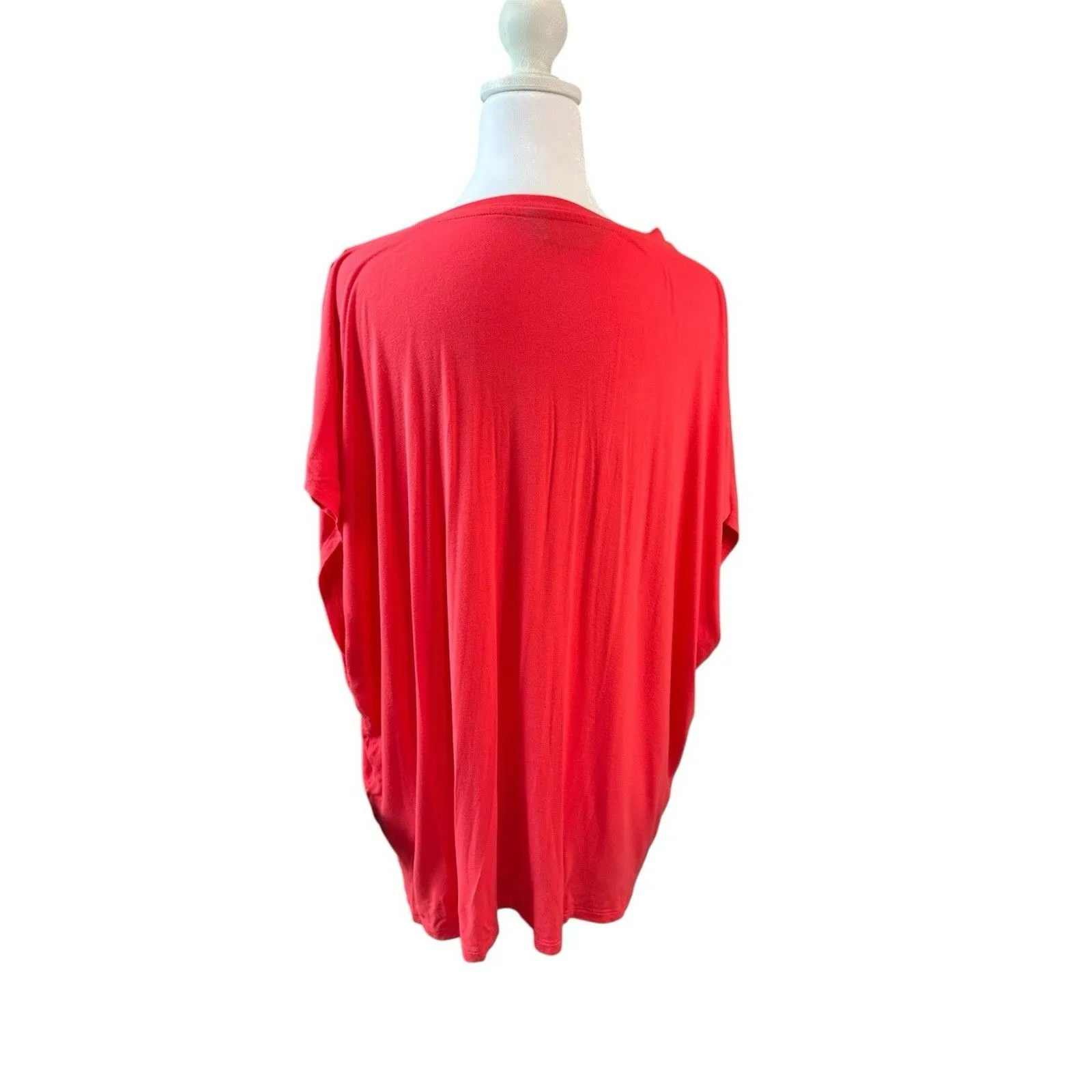 Simply Vera Vera Wang Top Size XXL Coral Women’s Blouse Retail $30 NWT - Image 3