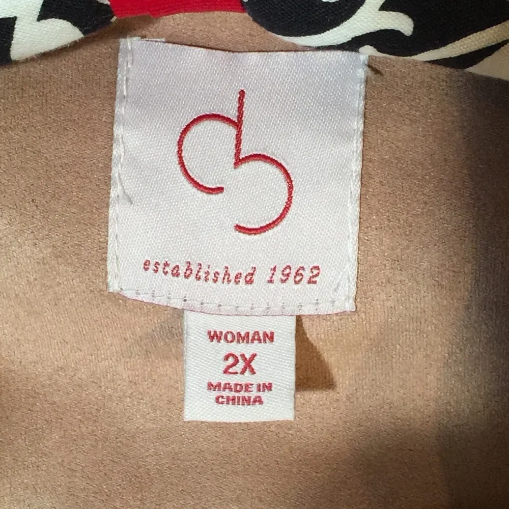 NEW Dress Barn Faux Suede Tan Jacket 2X - Image 2