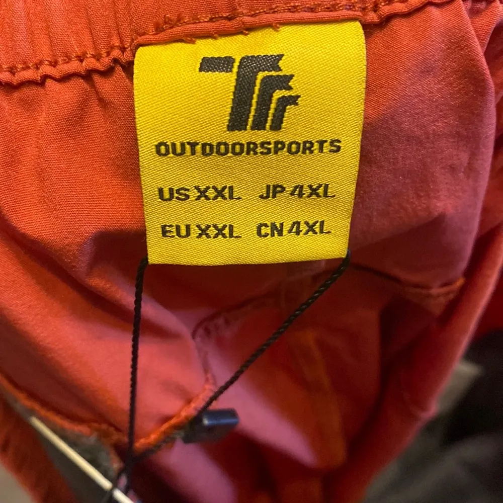 TBY Outdoor Sports Crop Rust Color Pants Size XXL Orange - Image 12
