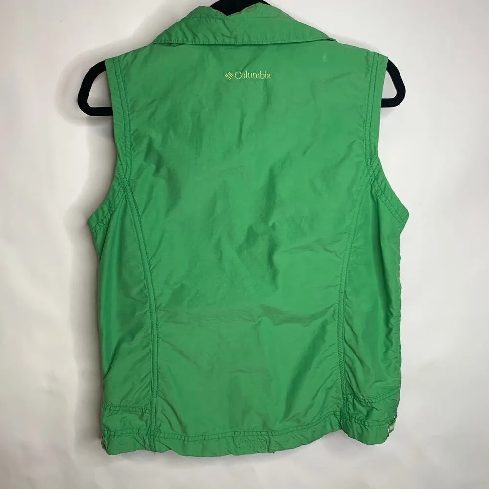 Columbia Green Vest Sz Medium Cotton Blend - Image 2