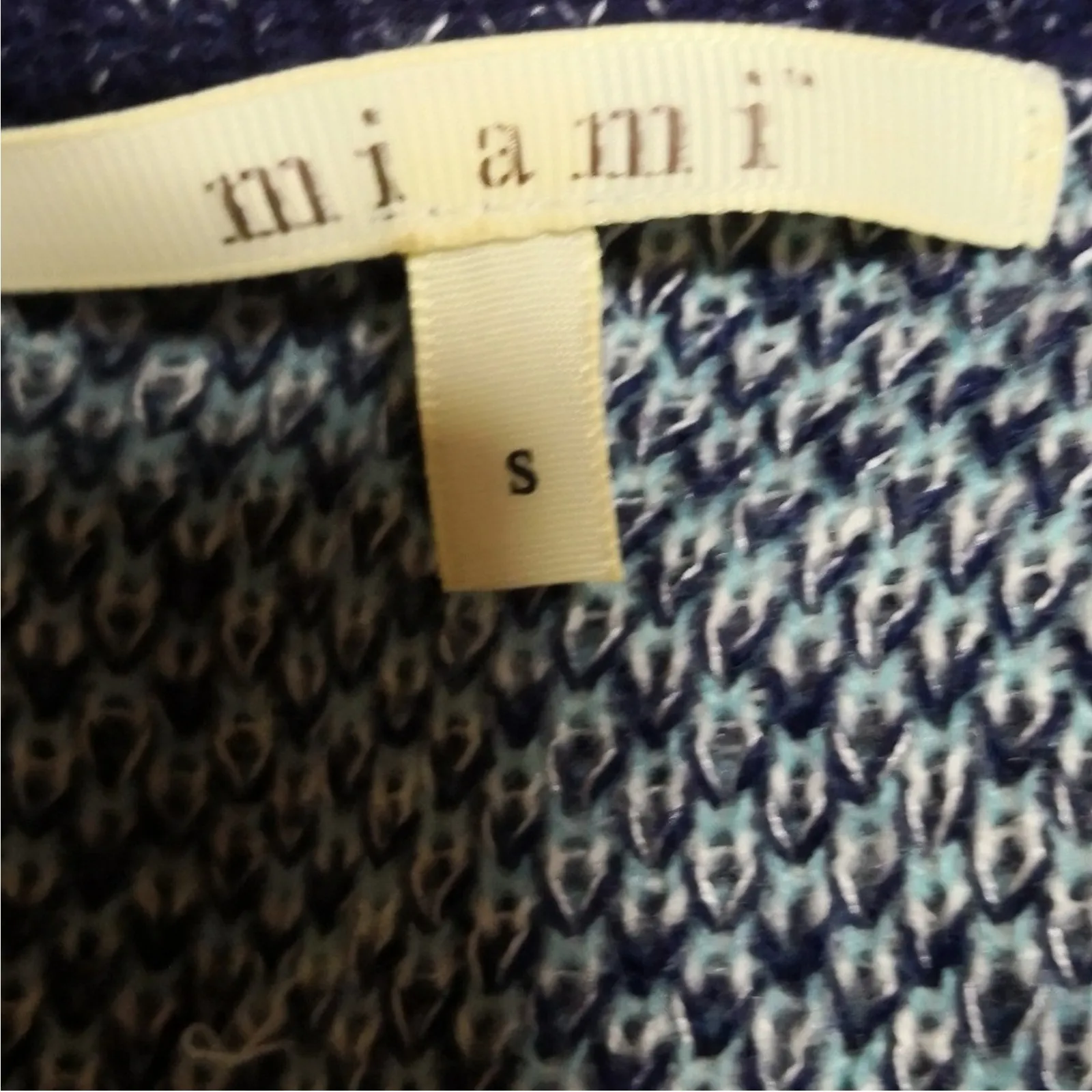 Miami Aztec Tribal Print Waterfall Sweater S Southwestern Cozycore Bohemian - Image 7