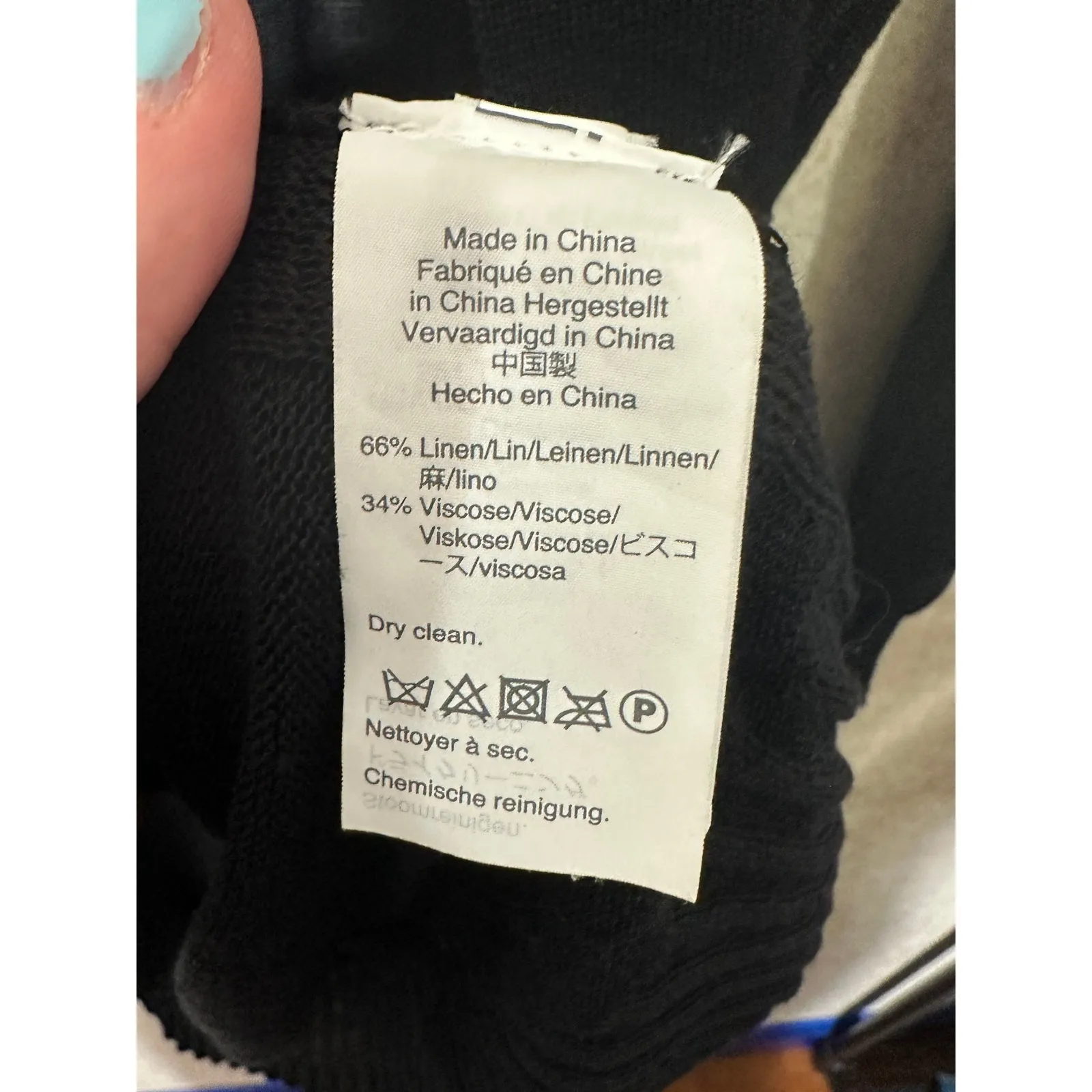 J. Crew Women's Cardigan Black Linen Blend Open Front Pockets Sheer Size Small - Image 5