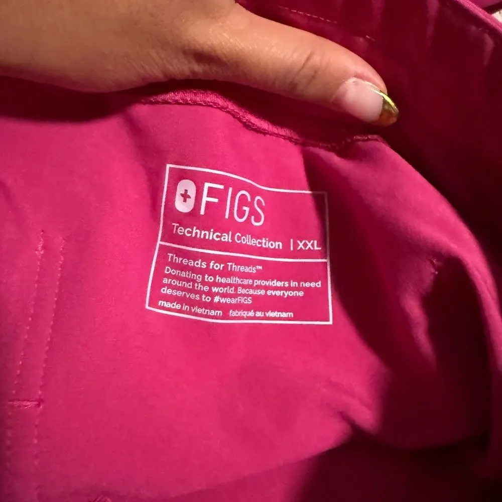 Figs Technical Collection Zamora Raspberry Sorbet Jogger Scrub Pant Size 2XL XXL - Image 7