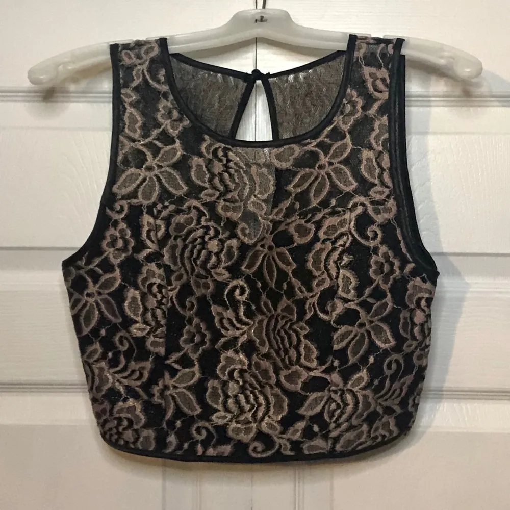 Fancy Floral Crop Top Size undefined - Image 2