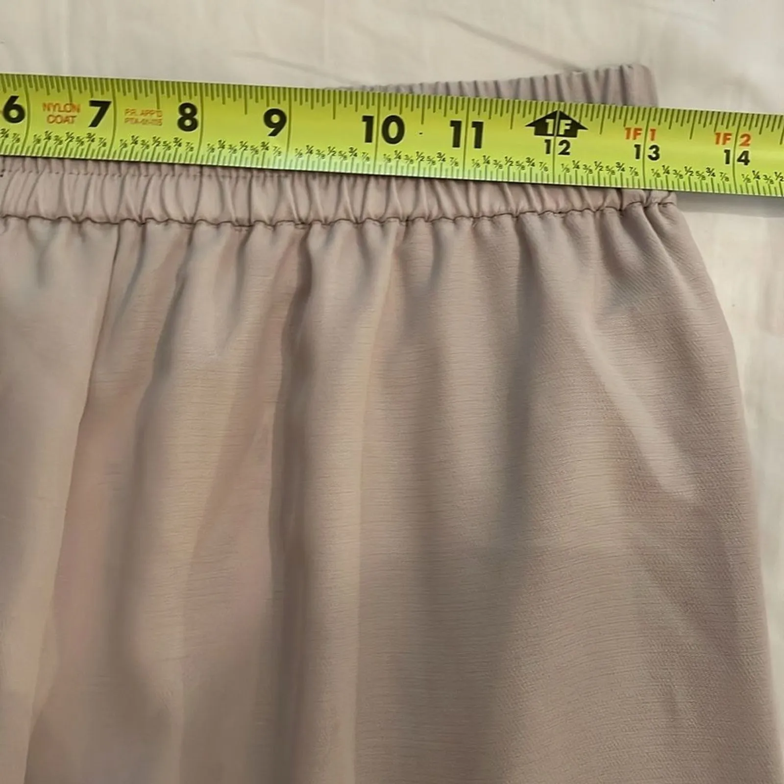 Zara Beige Flowy Ankle Pants Womens Size Extra Small NEW - Image 6