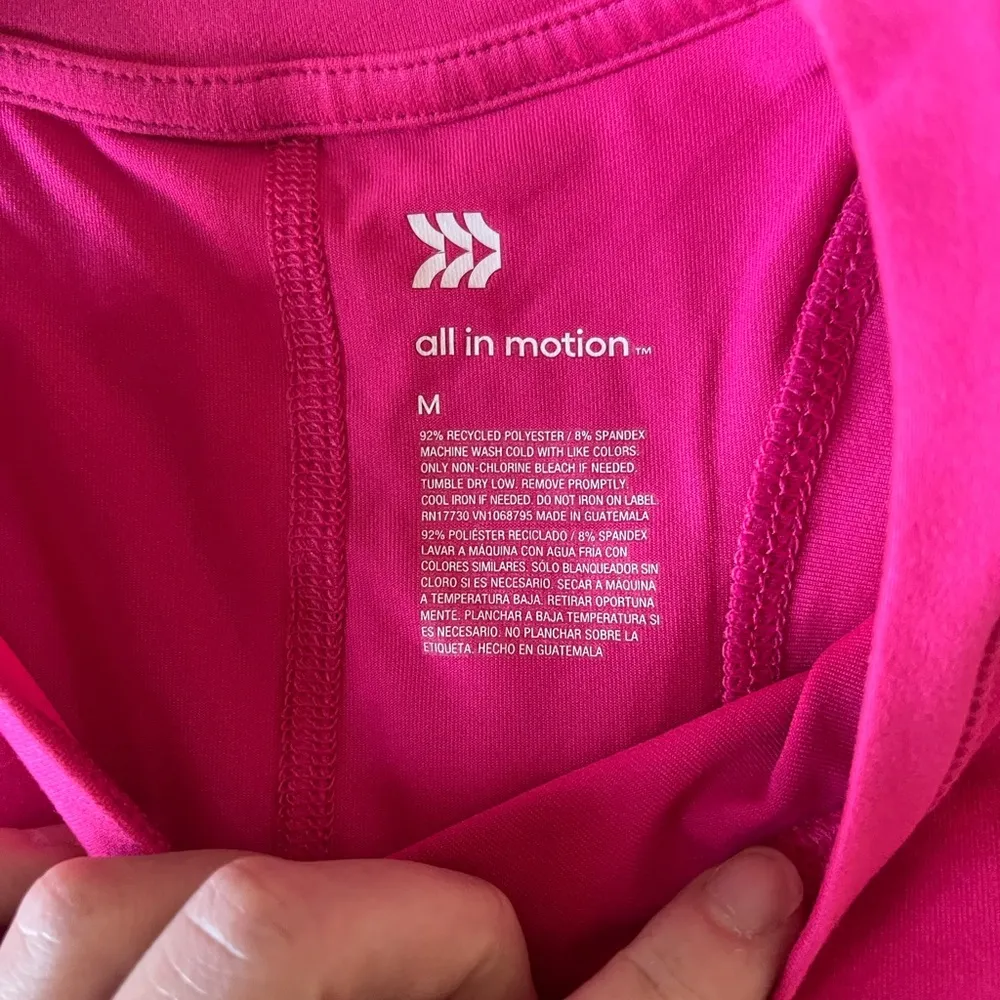 All in Motion Pink Tank Top with High Neckline - Image 4