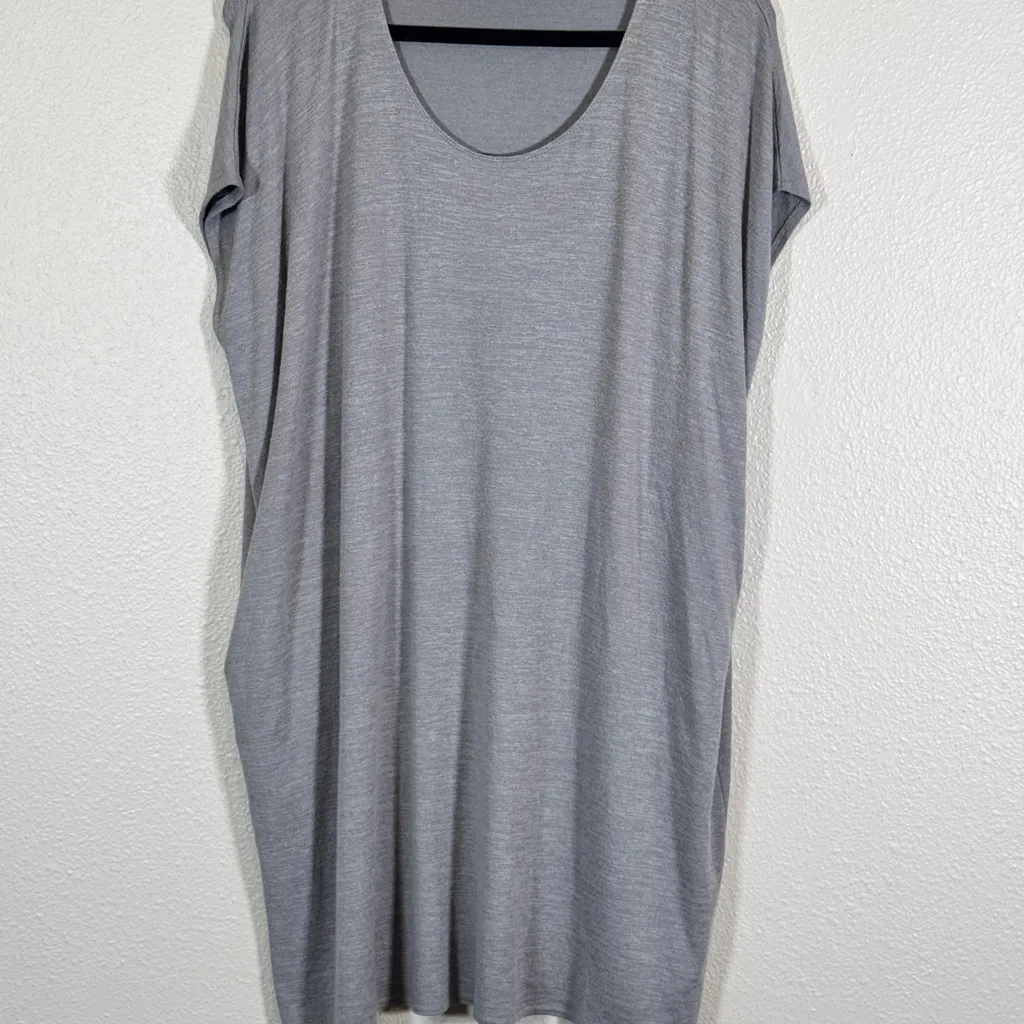 Wilfred Free Aritzia Grey Lorelei Knit Mini Dress Womens M Casual Cozy Comfort - Image 8