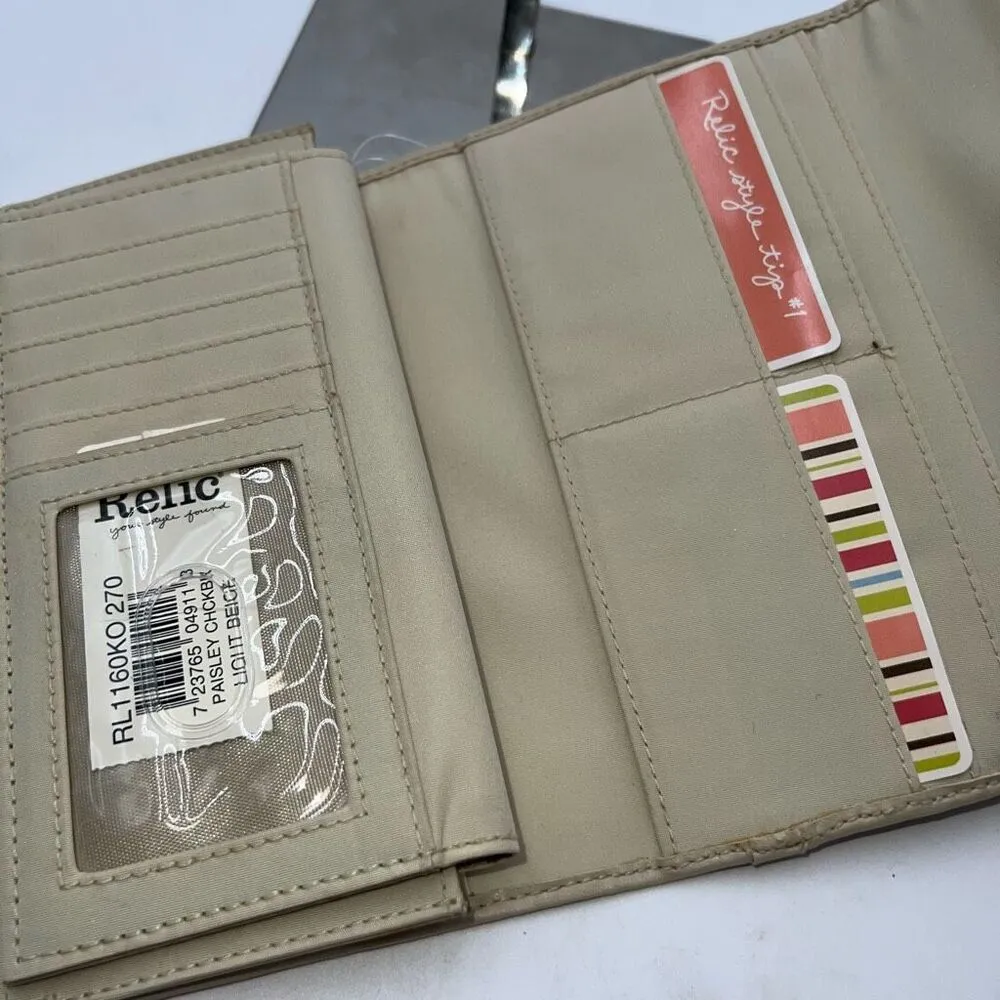 Relic Vintage Tooled Checkbook Wallet ***SEE PICS AND DESCRIPTION - Image 6