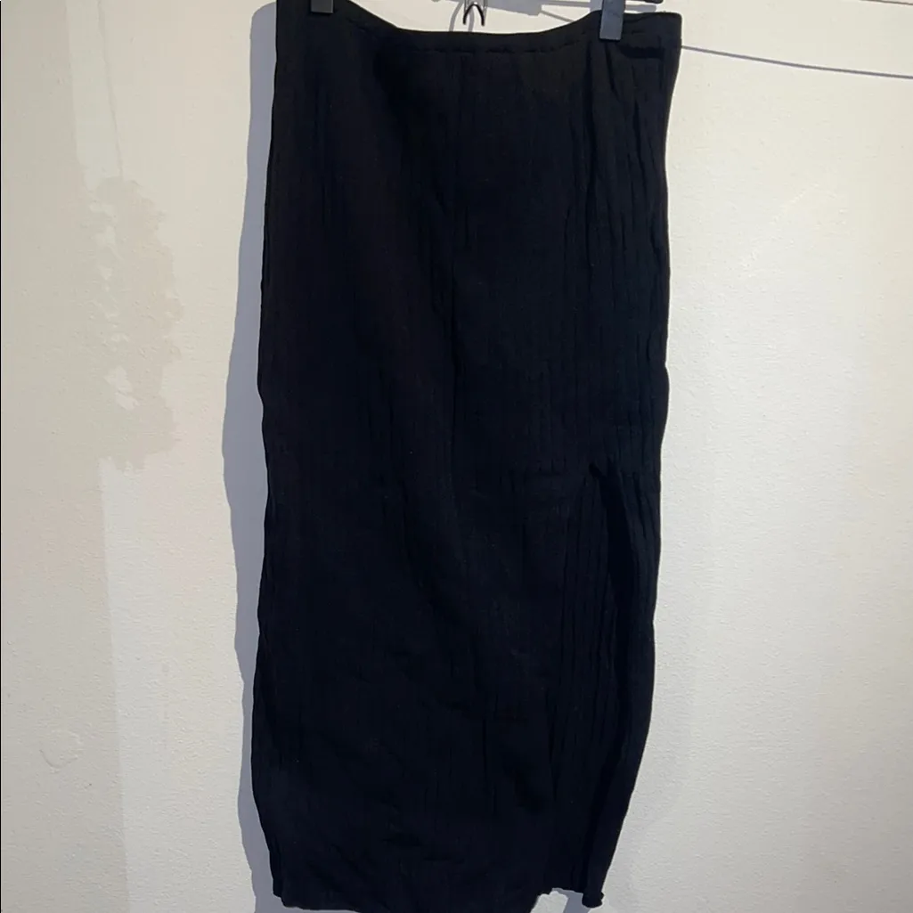 Cotton On NWT  Ribbed Black Skirt Size XL - Image 5