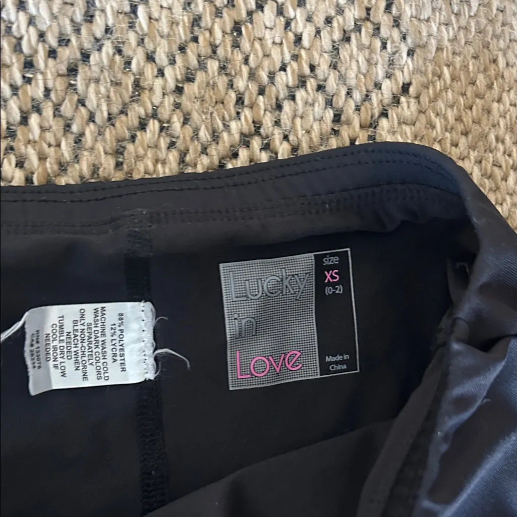 Lucky in Love Women's Level Up Fringe Tennis Skirt Size XS Black - Image 4