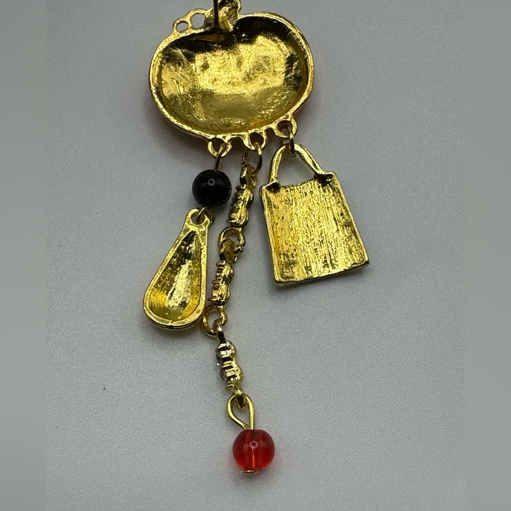 Halloween Pierce Earring Pumpkins with Rhinestones Orange - Image 10