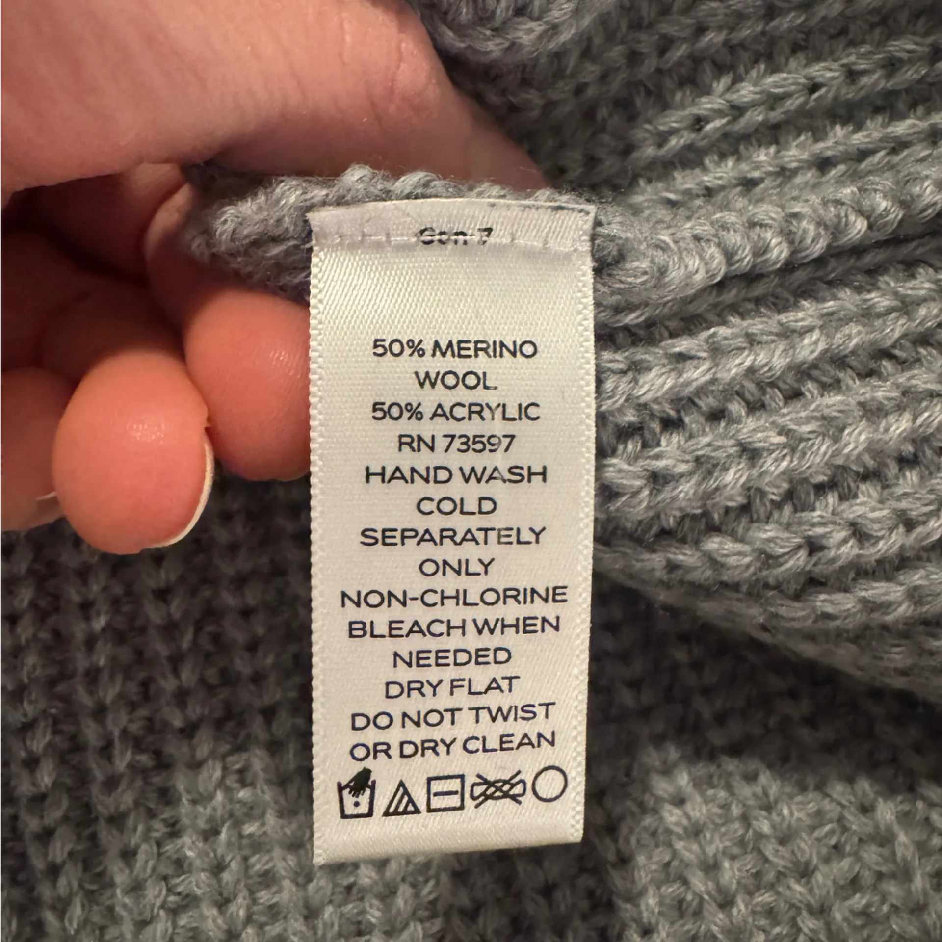 Martha Stewart Gray Knit Sweater Top Size M - Image 4