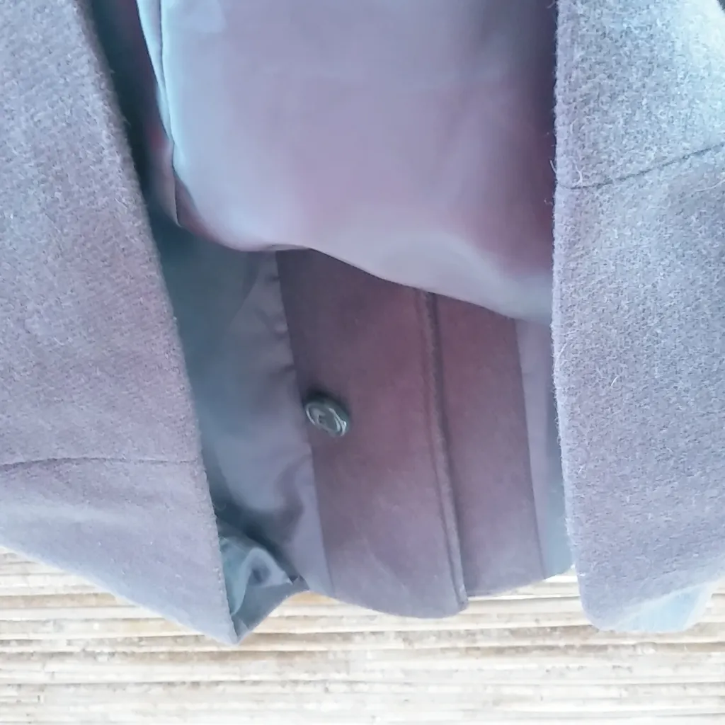 Jones of NY 1X Dark Gray Wool Blend Winter Coat Plus - Image 5