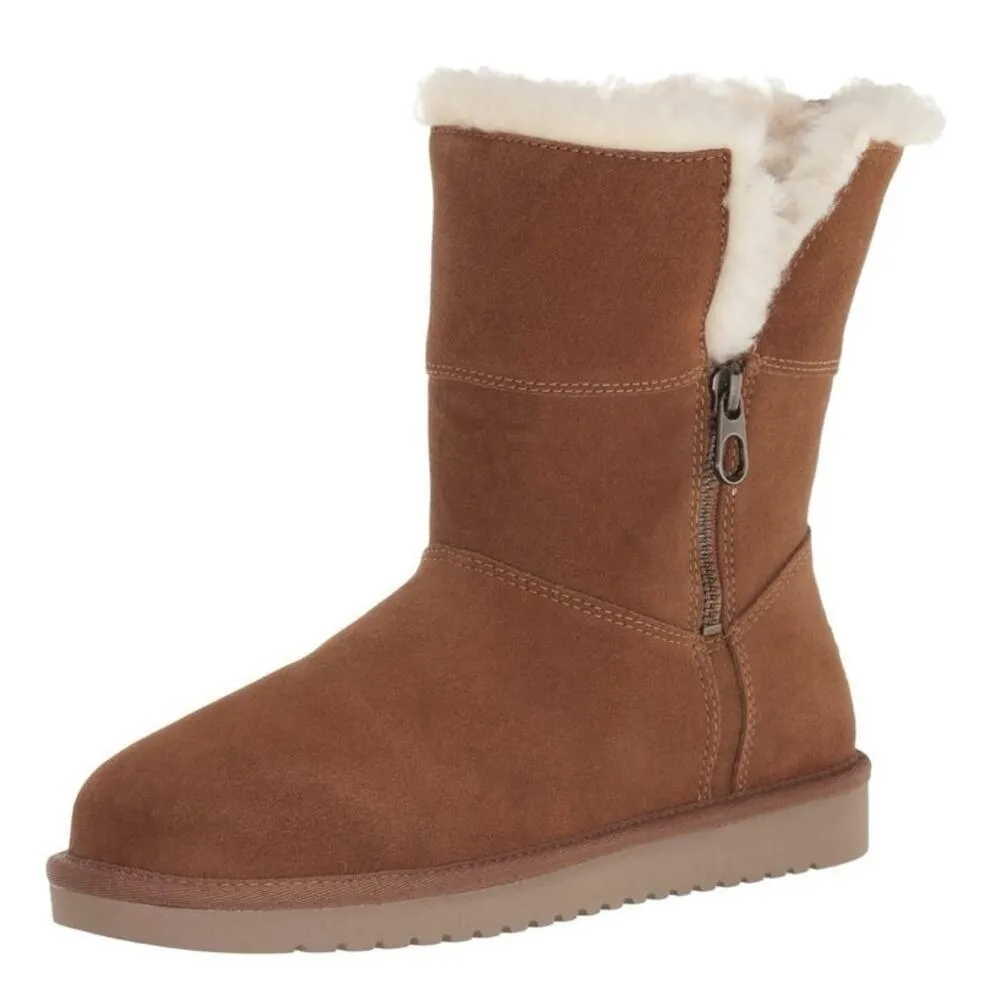 Koolaburra by UGG Aribel Short Boot women’s size 7 light chestnut brown tan EUC - Image 2