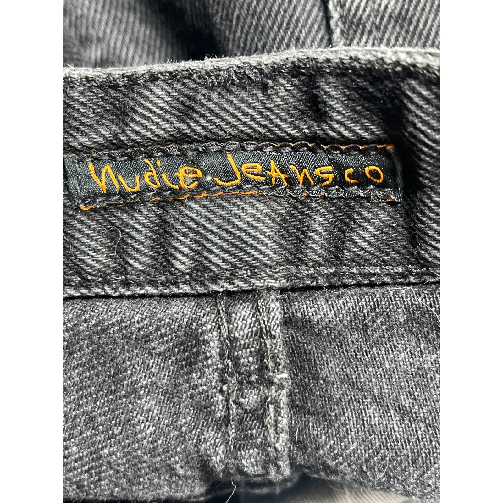 Nudie Women's Black High Rise Barrel Baggy Wide Leg Denim Jeans Pants Sz W31 L30 - Image 3