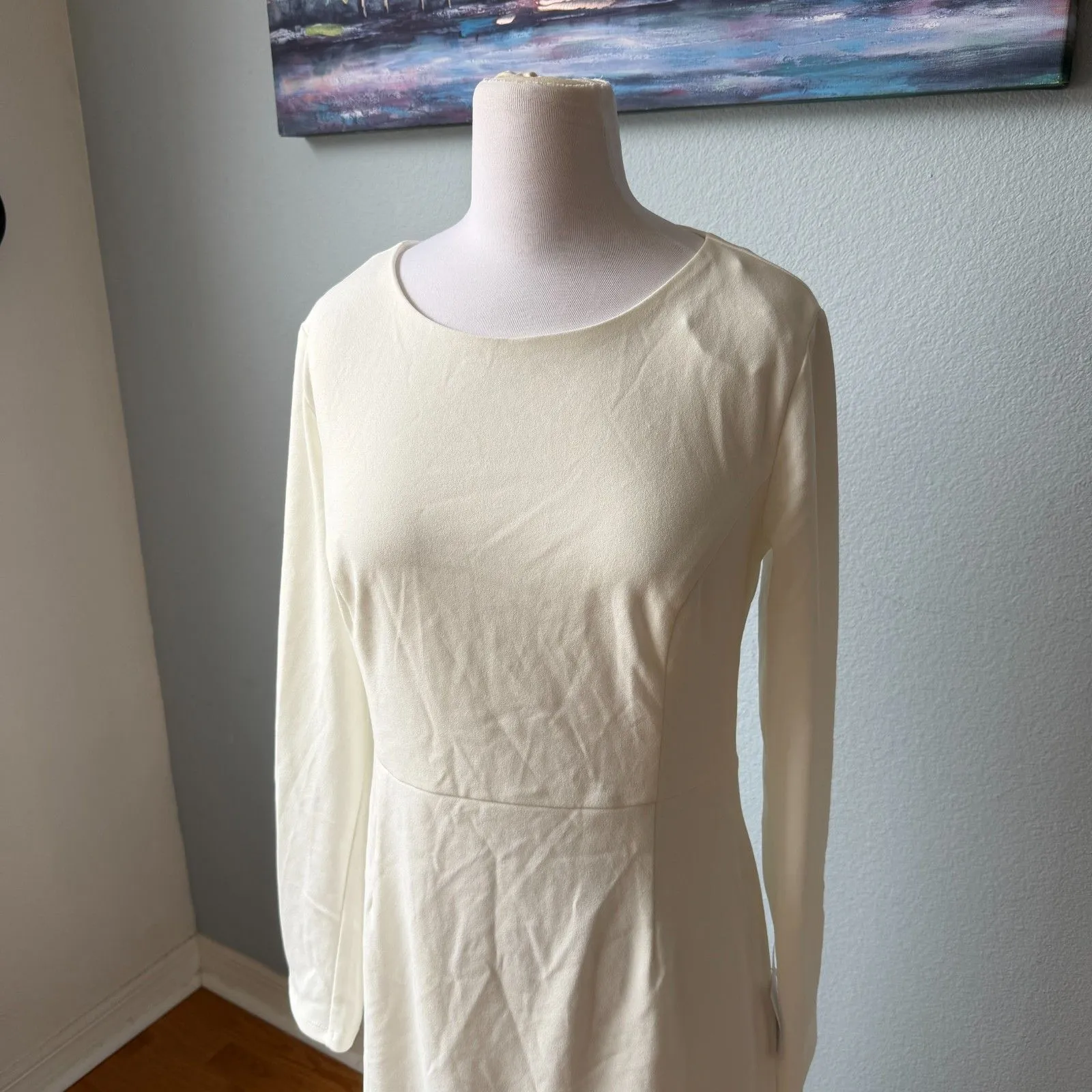 Lulus Eloquent Endearment White Long Sleeve Backless Maxi Dress Size XL - Image 7